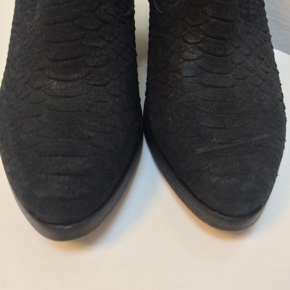 Ash Moka textured leather booties black size 36M - Picture 2 of 8